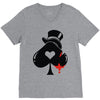 poker hat ace of spades V-Neck Tee