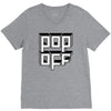 pop off square V-Neck Tee