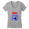 paws (jaws) Women's V-Neck T-Shirt