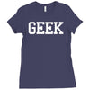 geek printed Ladies Fitted T-Shirt