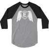 letter e with wings 3/4 Sleeve Shirt