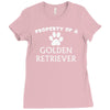 property of a golden retriever Ladies Fitted T-Shirt