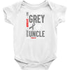 I Wear Grey For My Uncle (Brain Cancer Awareness) Baby Onesie