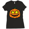 crazy pumpkin Ladies Fitted T-Shirt