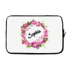 Floral Baby Name Laptop sleeve