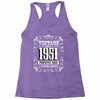 vintage made in 1951 perfectly aged a living legend Racerback Tank