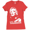 uma thurman Ladies Fitted T-Shirt