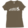 evolution  j&auml;ger jagen jagd jaeger flinte apportieren wald schie&szlig;en Ladies Fitted T-Shirt