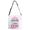 Celebrating With the 4th Birthday Queen Adjustable Strap Totes
