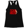 funny techno viking 3, ideal birthday present or gift Racerback Tank