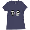 SKULL ON TWO FACE Ladies Fitted T-Shirt