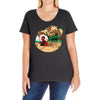 an amazing sand castle Ladies Curvy T-Shirt