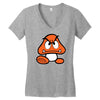 goomba super mario bros Women's V-Neck T-Shirt