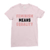 Feminism Means Equality Ladies Fitted T-Shirt