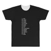 beard length chart funny professor grandpa mustache humor All Over Men's T-shirt