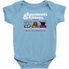 basements and kittens Baby Bodysuit