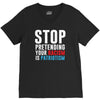 stop pretending your racism is patriotism V-Neck Tee