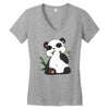 panda (2) Women's V-Neck T-Shirt