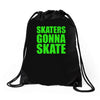 skaters gonna skate Drawstring Bags