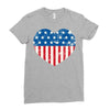 usa flag 2 Ladies Fitted T-Shirt