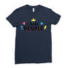 I Hate People Ladies Fitted T-Shirt