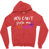 you can't scare me i'm a mother Zipper Hoodie