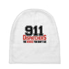 911 dispatcher heroes black logo Baby Beanies