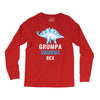 grumpa saurus rex Long Sleeve Shirts