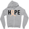 Hope Uterine Cancer Awareness Zipper Hoodie