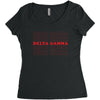 Delta Gamma Women's Triblend Scoop T-shirt