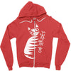 cat stripes Zipper Hoodie