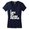 i like to flash people Women's V-Neck T-Shirt