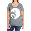 nightmare before christmas Ladies Curvy T-Shirt