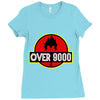 Over 9000 DBZ Vegeta Ladies Fitted T-Shirt