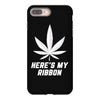 Support Lung Cancer Awareness With A White Cannabis Leaf iPhone 8 Plus