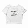 destroy all mermaids girls Crop Top