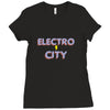 electro city Ladies Fitted T-Shirt