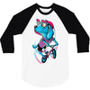 dog biker 3/4 Sleeve Shirt