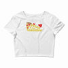 pizza is my valentine 2 Crop Top