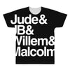 a litle life book white logo All Over Men's T-shirt