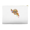 women's sugar skull purple Accessory Pouches