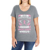 Never Underestimate The Strength Of A Breast Cancer Warrior Ladies Curvy T-Shirt