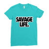 savege life Ladies Fitted T-Shirt