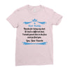 Dear Daddy, Thanks for Being my Dad Baby Boy Letter to Father Ladies Fitted T-Shirt