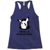 viva la evolucion Racerback Tank