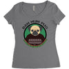 bah hum pug Women's Triblend Scoop T-shirt