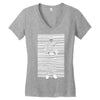 banksy prisoner barcode Women's V-Neck T-Shirt