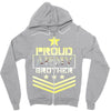 military, proud us army brother veteran u Zipper Hoodie