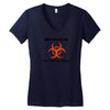 zombie response unit t shirt funny dead brains s 3xl Women's V-Neck T-Shirt