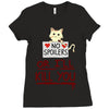 no spoilers... or i'll kill you Ladies Fitted T-Shirt